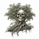 poison tree tattoo design idea
