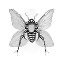 cicada tattoo design idea