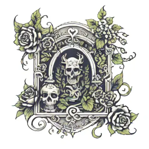 graves into gardens tattoo design idea