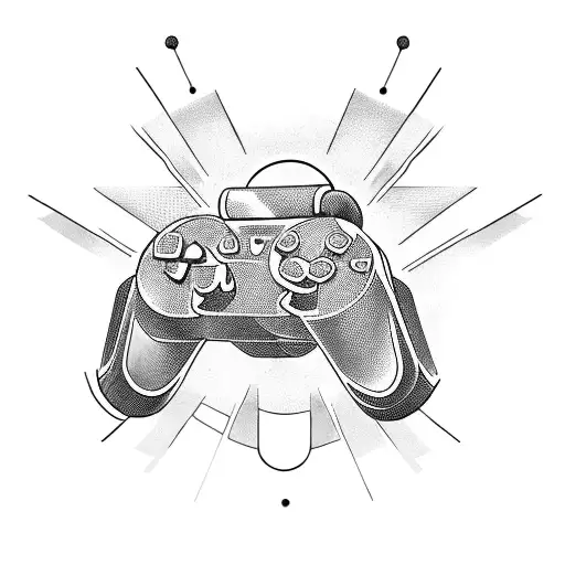 Game controller tattoo design idea