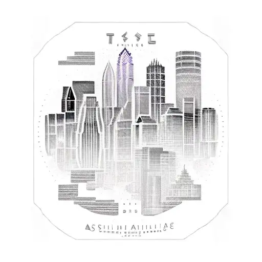 austin skyline tattoo design idea