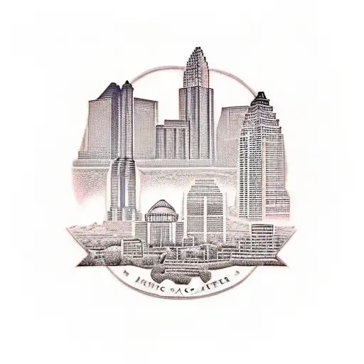 austin texas skyline tattoo design idea