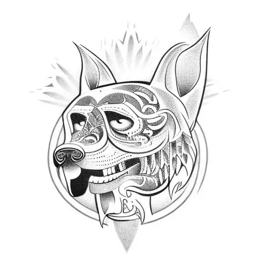 mad Dog tattoo design idea