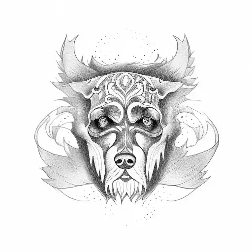 mad Dog tattoo design idea