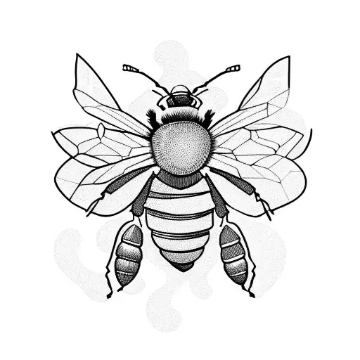 Honey Bee tattoo design idea