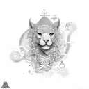 LSD vie amour tattoo design idea