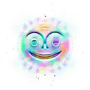 psychedelic smiley face  tattoo design idea