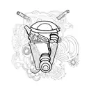 pipe tattoo design idea