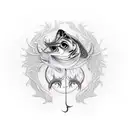 hook fishing tattoo design idea