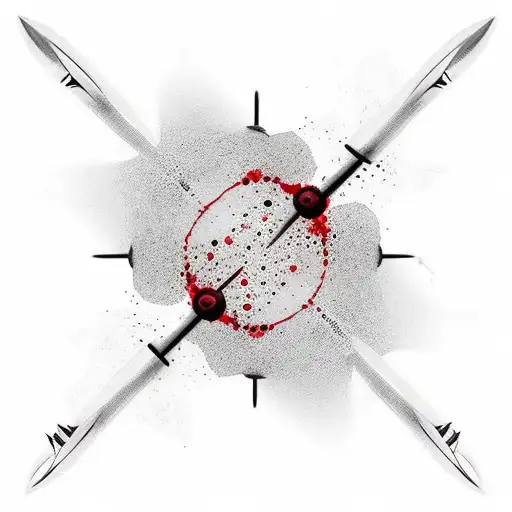  blood spells "1 Cross + 3 Nails =4Givenss tattoo design idea