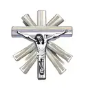 Jesus on the cross, the blood spells "1 Cross + 3 Nails =4Givenss tattoo design idea