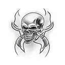 Grim Reaper soldier tattoo design idea