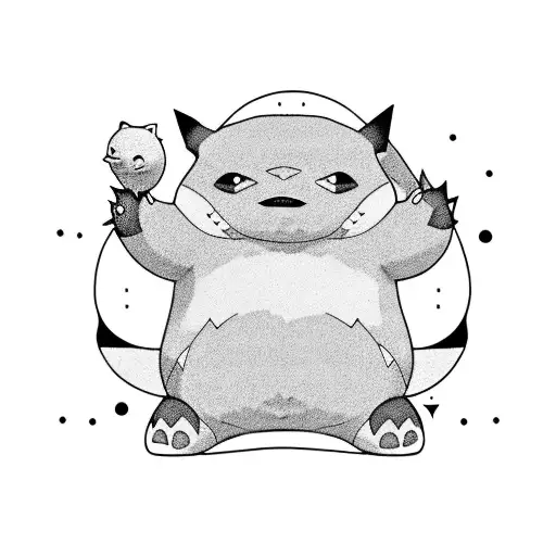 Snorlax tattoo design idea