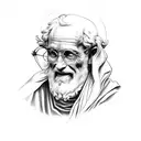 saint Peter statue with religious theme half sleeve tattoo design idea