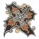 orthodox christian cross tattoo design idea