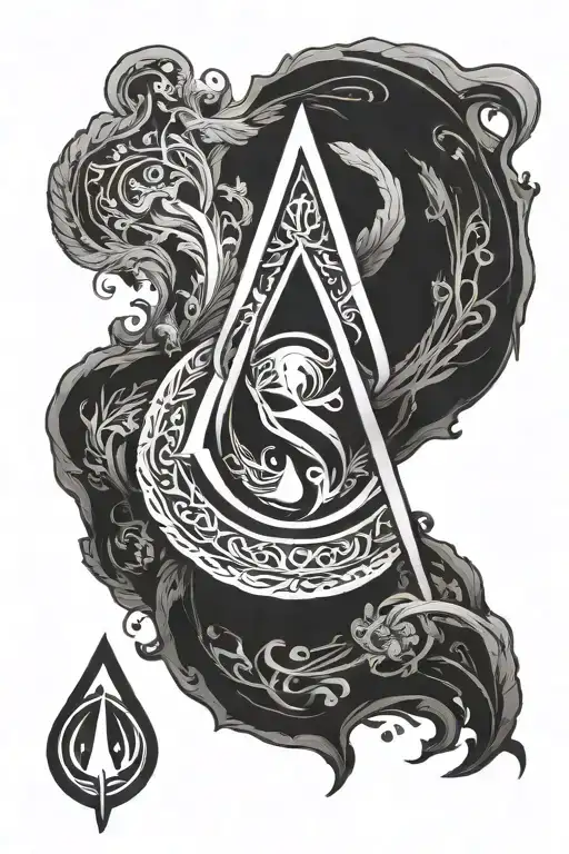 asaassin's creed symbol tattoo design idea