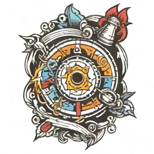 Gaming portals tattoo design idea