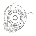 Gaming portals tattoo design idea