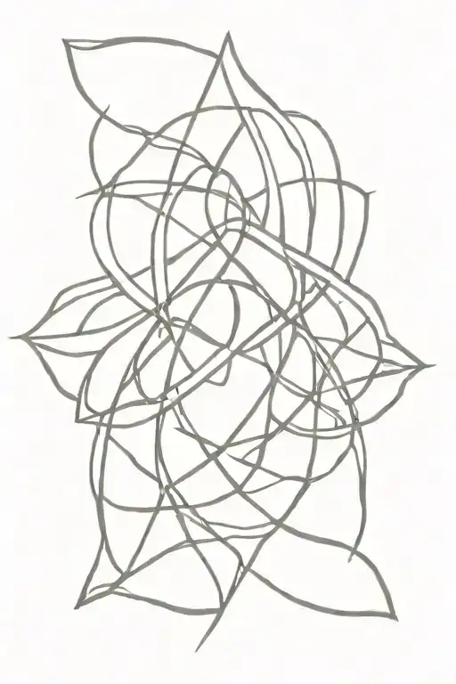 trinity knot tattoo design idea
