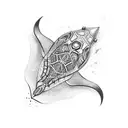 stingray tribal tattoo design idea
