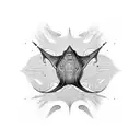 stingray on lower abdomen that has an elogated tail to the hip tattoo design idea