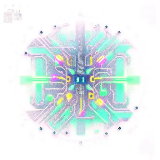 cyberpunk-inspired tattoo featuring neon colors and futuristic imagery, such as circuit boards, robotics, and ar tattoo design idea