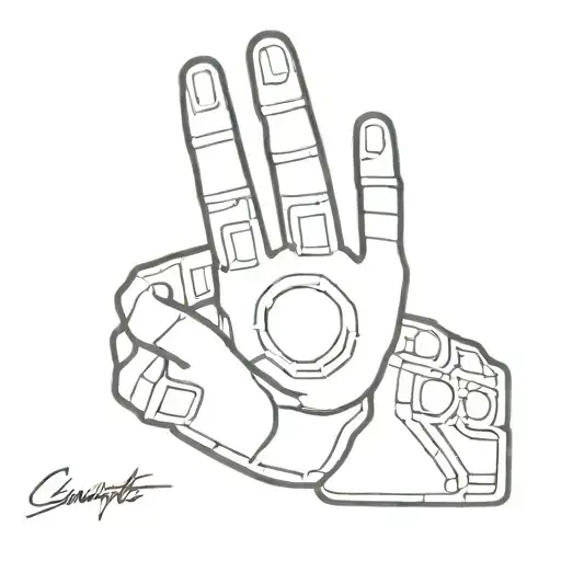 Infinity Gauntlet tattoo design idea