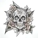 anxiety and depression  tattoo design idea