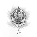 Phoenix smoke weed tattoo design idea