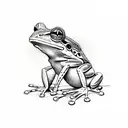 frog samurai tattoo design idea