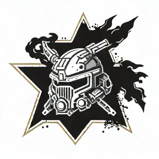 Helldivers Logo tattoo design idea