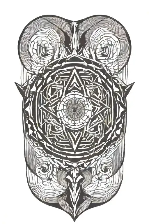 stoic, abstract tattoo design idea