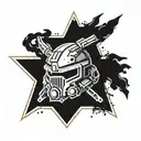 Helldivers Logo tattoo design idea