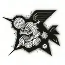 Helldivers Logo tattoo design idea