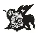 Helldivers Logo tattoo design idea