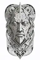 stoic, abstract tattoo design idea