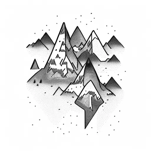 mountains hiking dogs snorkel womans tattoo tattoo design idea