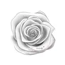 Duck with a rose tattoo design idea