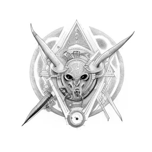 the oracle but it is a vice (animal) tattoo design idea