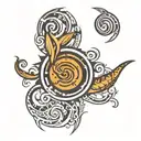 Tribal Elements: The main design could feature tribal patterns flowing elegantly around the forearm, creating a cohesive tattoo design idea