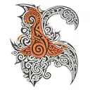 Tribal Elements: The main design could feature tribal patterns flowing elegantly around the forearm, creating a cohesive tattoo design idea