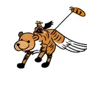 tigger from pooh riding an eagle tattoo design idea