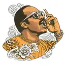 stevie wonder singing tattoo design idea