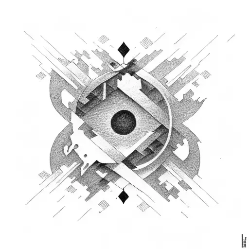 Oasis tattoo design idea