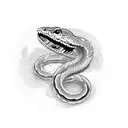 snake eating itself tattoo design idea
