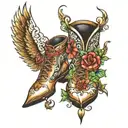 boots tattoo design idea