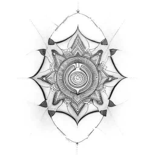 renaissance, chakra, body positive, meditation  tattoo design idea