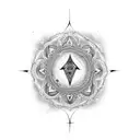 renaissance, chakra, body positive, meditation  tattoo design idea