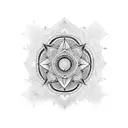 renaissance, chakra, body positive, meditation  tattoo design idea