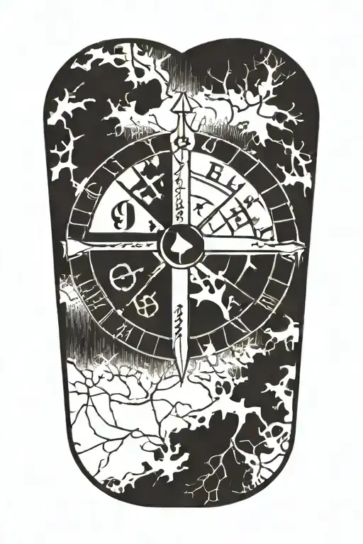 vegvisir tattoo design idea